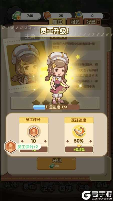 贪吃水果--游戏玩法--员工养成