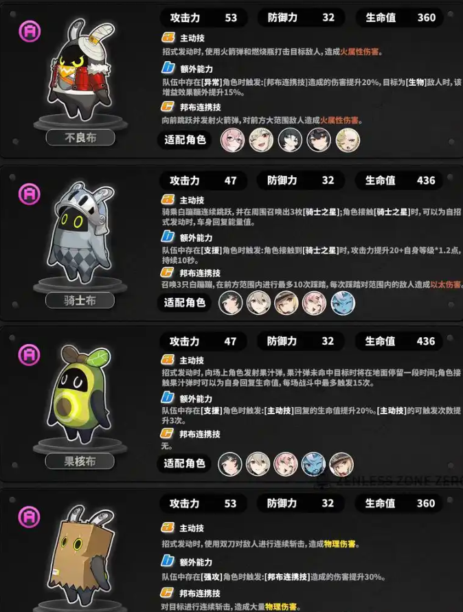 绝区零邦布选择哪个好 绝区零邦布选择哪个好