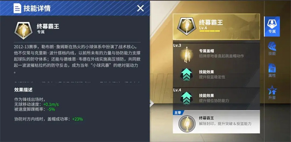 热血美职篮热火詹姆斯属性技能介绍