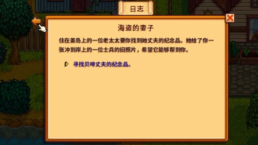 星露谷物语海盗的妻子任务怎么做